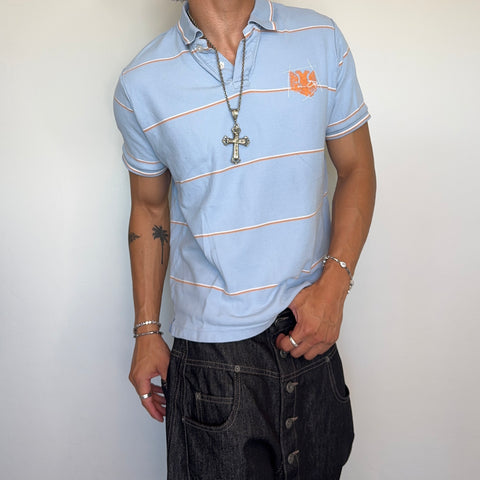 Blue Striped Polo