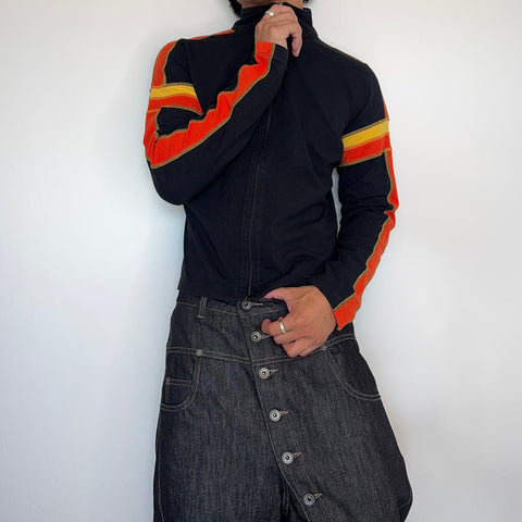 Orange Striped Jacket