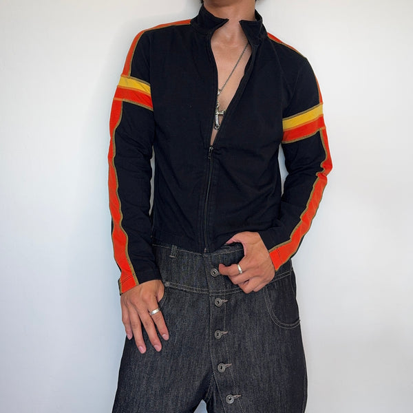 Orange Striped Jacket